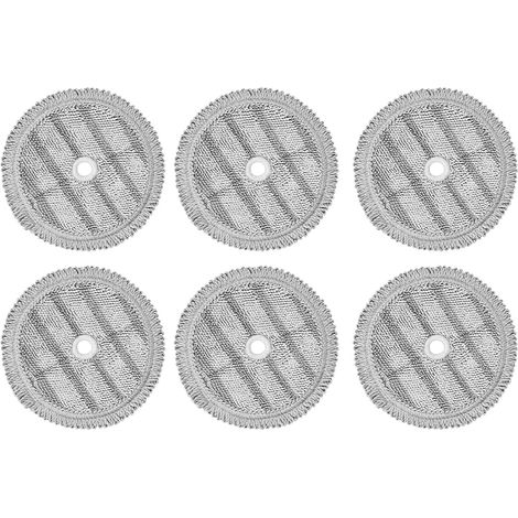 CSPARKV 6Pcs Replacement Mop Pads Cloths for A9 Steam Mop Cloth Robot Vacuum Cleaner Cleaning Machine Mopping Cloth Spare Parts (1/4)