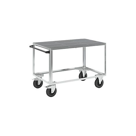 Carro de montaje  carga máx 500 kg  1 cama de plástico  cama