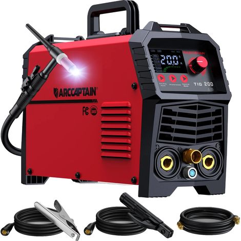 Soudeur TIG, 200A de sortie, Contrôle numérique, 220V-240V Prise EU (1/5)