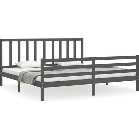Maison Exclusive - Estructura de cama con cabecero madera maciza (1/5)