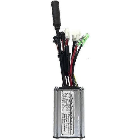 Contrôleur KT-15A pour vélo électrique 36V/48V, 6 tubes, connecteur SM à onde carrée, avec câble pour double phare (1/5)