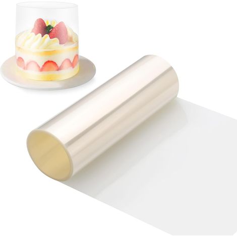 Rodoide Transparent Patisserie 15cmx10m Feuilles d'Acétate Epaissie