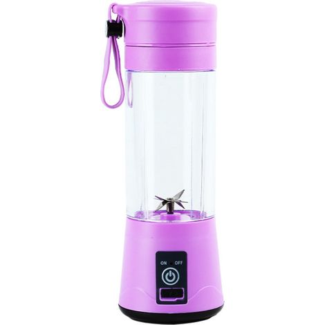 Tragbarer Standmixer, 380 ml, BPA-frei, Mini-Standmixer, Multifunktionsmixer, USB-C-Ladegerät – Lila
