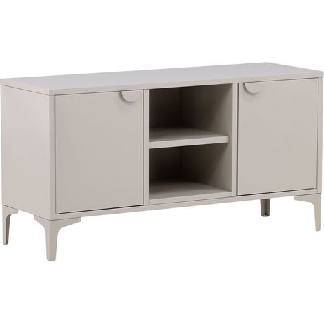 Meuble TV 2 Portes "Piring" 120cm Beige