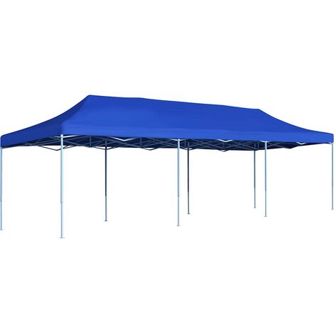 vidaXL Gazebo Pieghevole Pop-Up 3x9 m Blu (1/5)