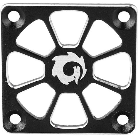 Cache de ventilateur de refroidissement RC 2024-RC 1,57 po de large en alliage d'aluminium, installation facile, pour réparation et remplacement, noir