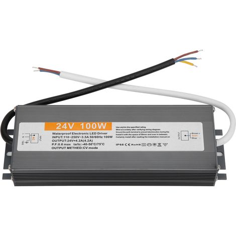 100-W-Ultradünnes, wasserdichtes Netzteil/Transformator-Adapter/LED-Treiber AC110–250/DC24V (1/5)
