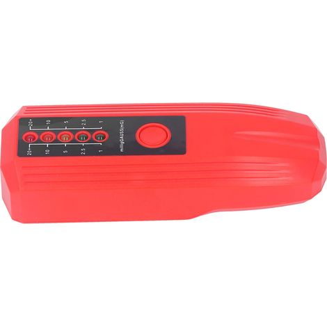 EMF-Magnetfelddetektor, elektromagnetisches Strahlungsmessgerät mit roter LED-Anzeige, 5 Kontrollleuchten, elektromagnetisches Feldmessgerät, tragbarer EMF-Strahlungsdetektor (1/5)