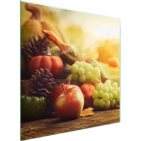 Piastra protettiva in vetro per piano cottura 50x52 Frutta (1/5)