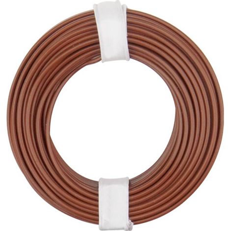 Donau Elektronik 175-018 Fil de câblage LiY 1 x 0.75 mm² marron 1 pc(s)