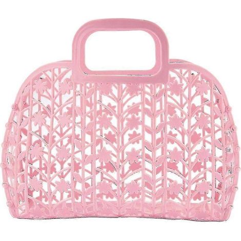 Panier de rangement creux pour salle de bain, panier de douche amovible, panier de bain en plastique, panier à provisions Hy (1/5)