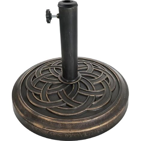 Support pour Parasol, mâts 34–48 mm, Noir/Bronze (1/5)