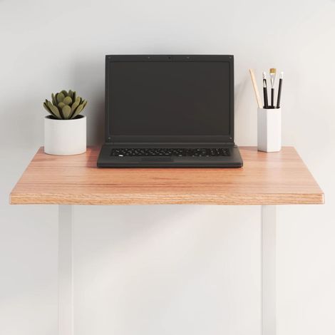 Dessus de table-Plateau de Table de Remplacement bois chêne massif traité bordure assortie 658559 (1/5)
