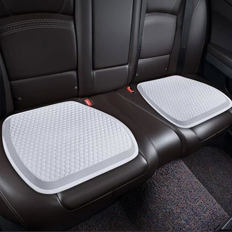 Coussin De Siege - Gel TPR Nid Dabeille - Pour Voiture Bureau Chaise Salle A Manger - 41 X 39 Cm - 2 Unites (1/5)