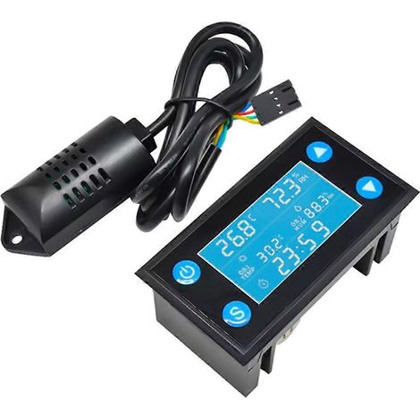 Contrôleur numérique de température et d'humidité W1212 avec minuterie et capteur SHT20 (1/5)