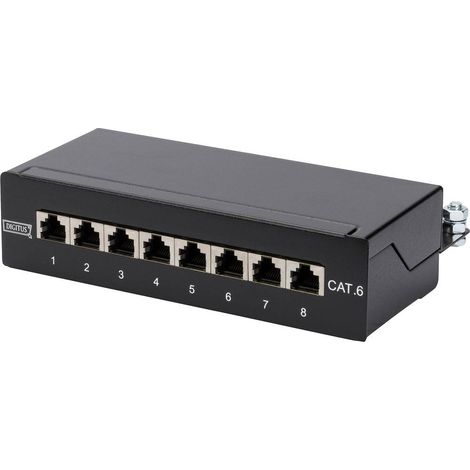 Bureau Patch Panel - DIGITUS - Cat.6 - Classe E - Blindé - 1HE (1/5)