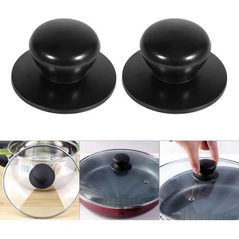 2pcs Poignée de Bouton Rechange de couvercle de casserole Cuisine-Ywey (1/5)