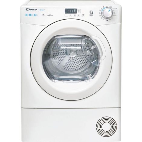 Candy – Sèche-linge frontal 8kg – Pompe à chaleur – Classe énergétique E – Connectivité NFC – Départ différé
