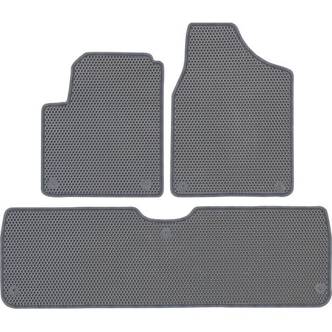 Tapis de sol spécifiques pour VW Sharan I 5 places (1998-2010) - EVA Gris nid d'abeille (1/5)