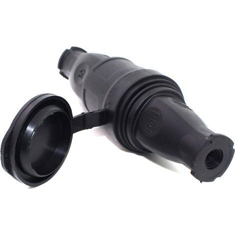 Wasserdichter EU-Gummistecker, geerdeter europäischer Stecker mit IP44-Schutzart für DIY-Netzteile, 16 A 250 V (1/4)