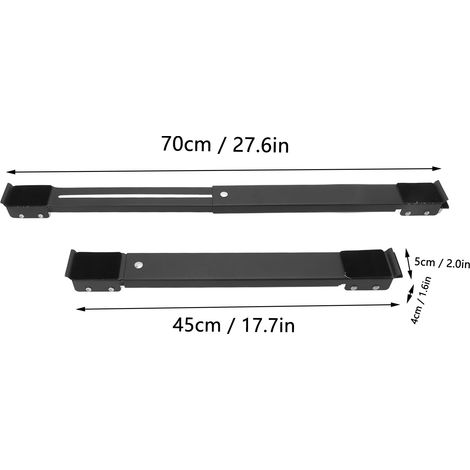 Ortviai Support mobile universel pour appareils électroménagers – 300 kg, réglable (45-70 cm), noir, avec levier (1/4)