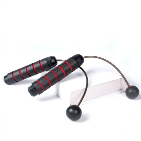 2 Cordes à sauter sans corde, poignées lestées, rotation 360 degrés, silencieux, pour fitness intérieur et extérieur (1/5)