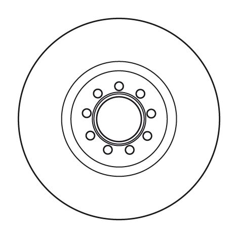 TRW DF4984S Disco freno anteriore sinistro/destro TRW (1/3)