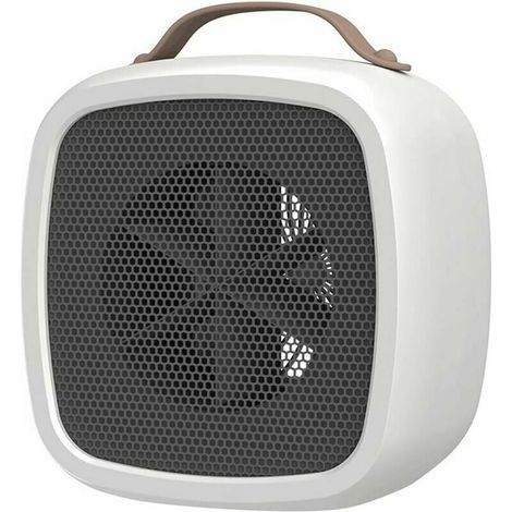 Chauffage soufflant, petit radiateur électrique portable, radiateur soufflant de salle de bain, mini radiateur soufflant en céramique, radiateur d'espace pour le chauffage de la salle de bureau (blanc (1/4)