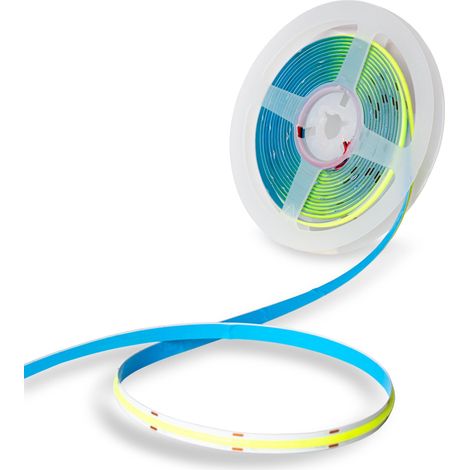 COB LED-Streifen 24V DC - 12W/m - 8mm - IP20 - 5 m Rolle - alle
