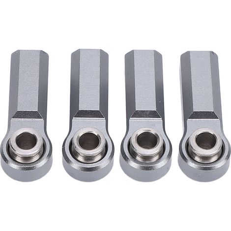 Lot de 4 rotules en alliage métallique pour voiture miniature 1/10, diamètre 7 mm, filetage M4, couleur titane. (1/5)