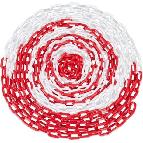 Catena barriera in rosso e bianco (1/5)