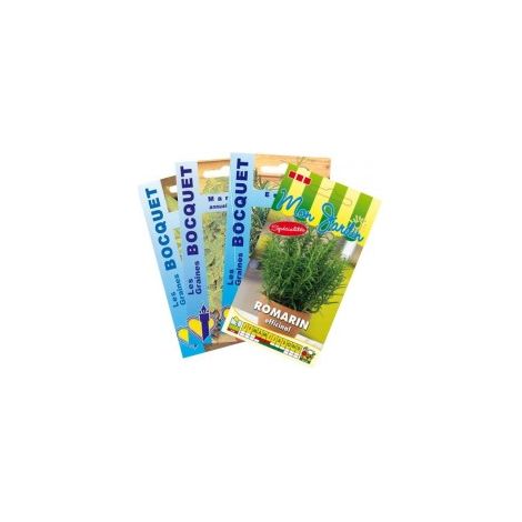 Lot de Plantes Aromatiques spéciales Viandes (4 sachets de graines à semer) - 2g