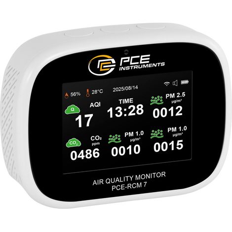 Appareil de mesure du dioxyde de carbone PCE Instruments PCE-RCM 7 CO2 avec fonction thermométrique,