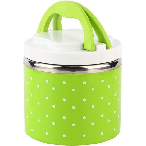 Isolierte Lunchbox aus Edelstahl, einwandige isolierte Lunchbox aus Edelstahl, Lebensmittelbehälter, Warmhaltebox (1/5)