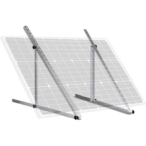 Soporte para panel solar, ángulo ajustable, aleación de aluminio duradera, 1 pieza (1/2)