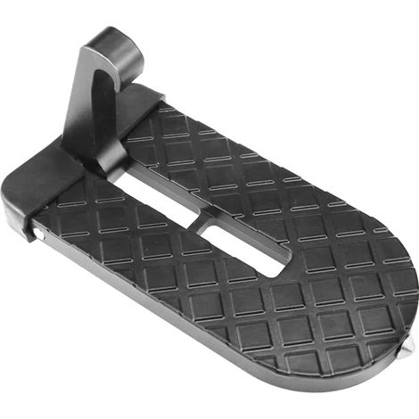 Pédales de porte noires pliables pour voitures, utilisables comme marteau de secours, pédale en forme de crochet en U pour camping-cars, SUV et Jeep. (1/5)