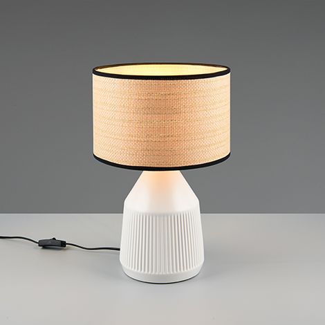 Lampe de table Formentera Ø 28cm blanc - R56801031