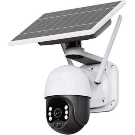 Caméra de surveillance extérieure solaire 2MP – Vision nocturne – Résolution HD – Installation facile sans câbles – Lifebox (1/2)