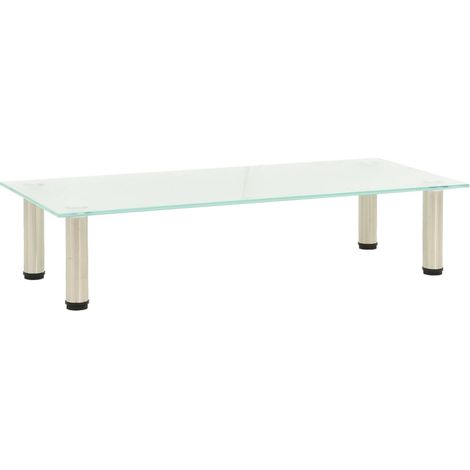 Meuble TV Givré 80x35x17 Verre trempé (1/5)