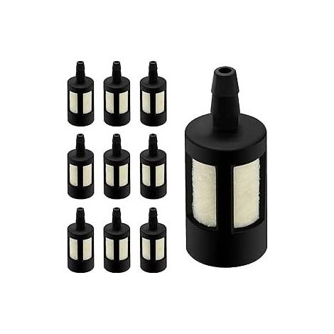 10 Pièces Filtres à Essence pour Tronçonneuse à Essence, Filtres à Carburant pour Tondeuses à Tronçonneuse (1/5)