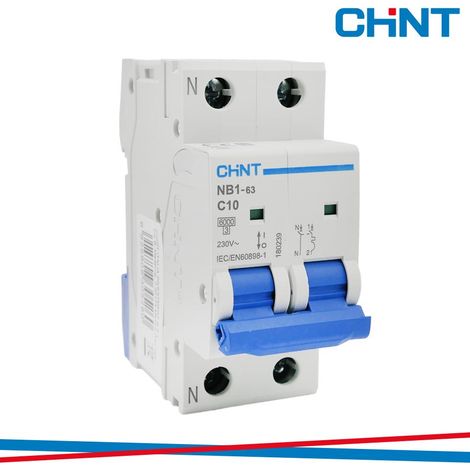 NB1-63/C10-1PN-6 -INT MT 1P+N  10A CURVA C 6KA 2M