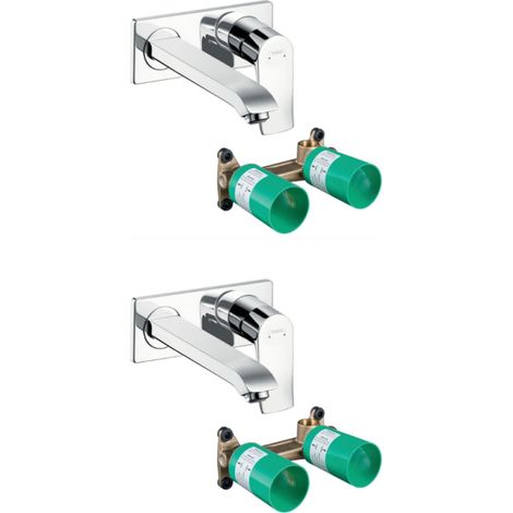 HANSGROHE Mitigeur lavabo encastré mécanique Metris 225 mm + corps encastré