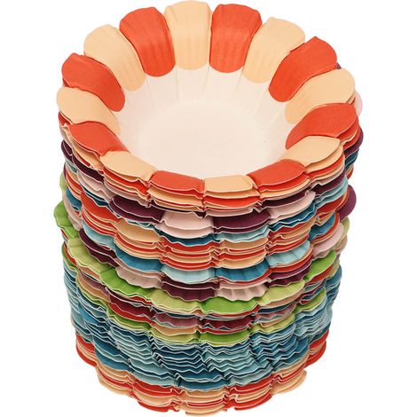 50pcs Bols en Papier Fleur DIY pour Enfants, Coupes Pétales Empilables Écologiques, Sécurisées pour Tableau Noir (1/5)