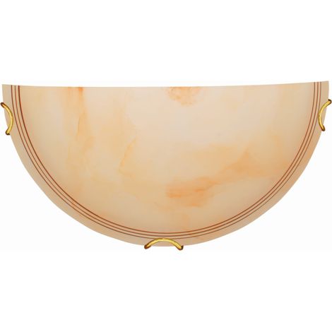 Plafonnier Candellux Dalos doré/beige verre 30cm E27 (1/2)