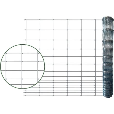 Lot de 5 grillages à moutons noués 100/8/15 - 250 m x 1,00 m - maille progressive, acier galvanisé (1/2)