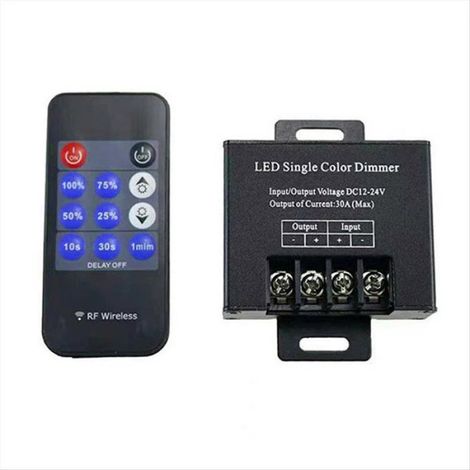 Variateur de Couleur LED Sans Fil, Télécommande à 11 Touches, Réglage de la Luminosité, Interrupteur pour Bande LED, DC12V 24V (1/4)