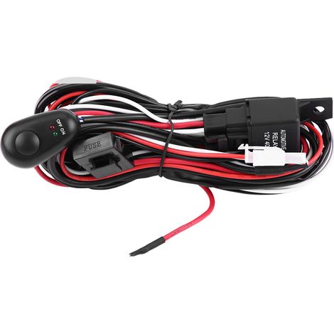Kit de commutation 180W et faisceau de câblage pour barre LED, interrupteur voiture, câblage robuste, accessoire 4x4, ensemble complet (1/5)