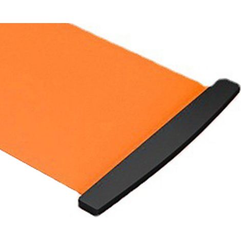 Tapis de glisse antidérapant et épais pour exercices d'équilibre et de fitness à domicile, avec couvre-chaussures et tutoriel inclus, 200 x 50 cm, orange (1/5)