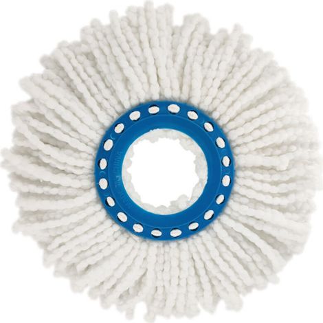 Lot de 2 Têtes de Rechange pour Balai Clean Twist, Idéal pour Carrelage et Sol en Pierre, Diamètre 16 cm (1/5)