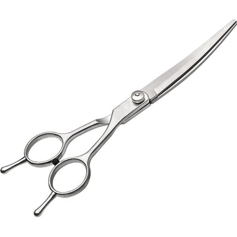 Filiyano-Ciseaux pour chiens incurvés de 18 cm - Ciseaux professionnels pour chiens - Ciseaux de toilettage pour animaux Niuniu (1/5)
